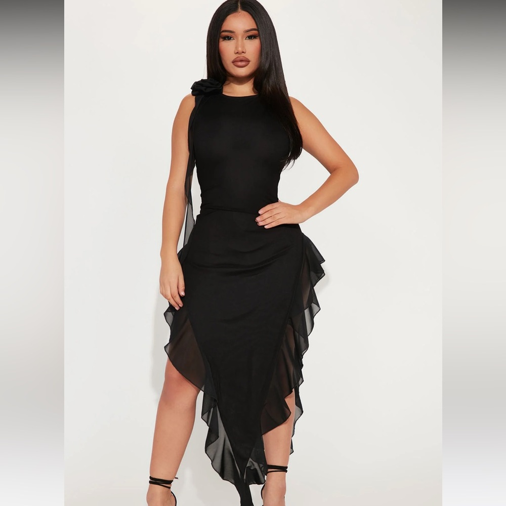 Paris Runway Mesh Maxi Dress